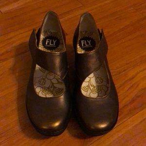 Fly London Bronze Mary Janes